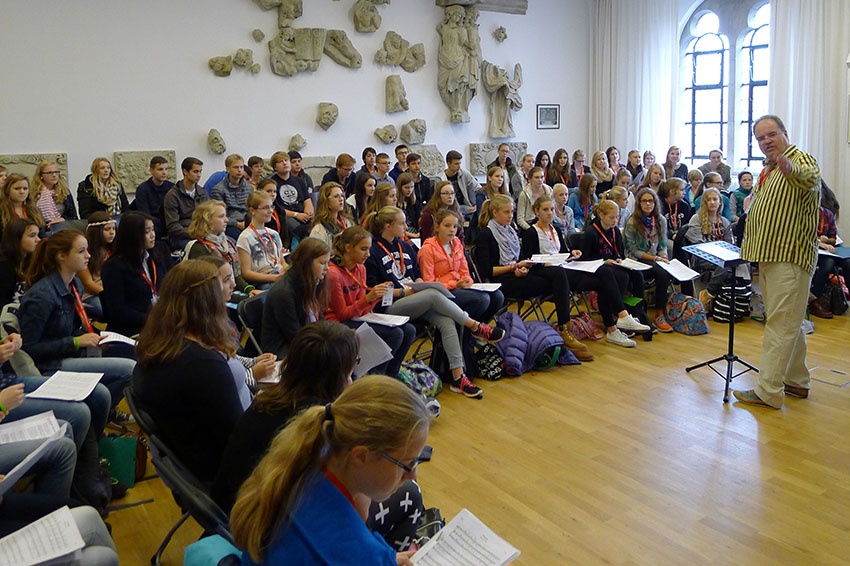 Probe im Domchorsaal